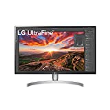 LG 27UN850-W 27 Inch Ultrafine UHD (3840 x 2160) IPS Display with VESA DisplayHDR 400, USB Type-C and 3-Side Virtually Borderless Display with Height/Swivel/Pivot/Tilt Adjustable Stand, Silver