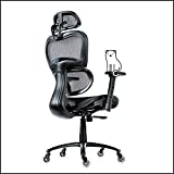 ObjectChair ErgoPro Ergonomic Office Chair with Lumbar Support and Rollerblade Wheels, Breathable Mesh Back - Big and Tall Office Chair, Computer Chair, Home Office Desk Chairs, Swivel Chair (Black)